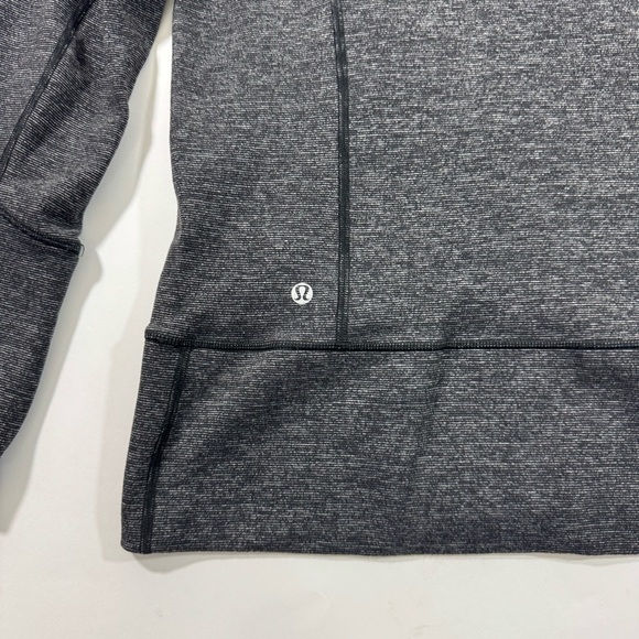 Lululemon In Stride Jacket Size 10 Heathered Coal Black - Picture 3 of 6